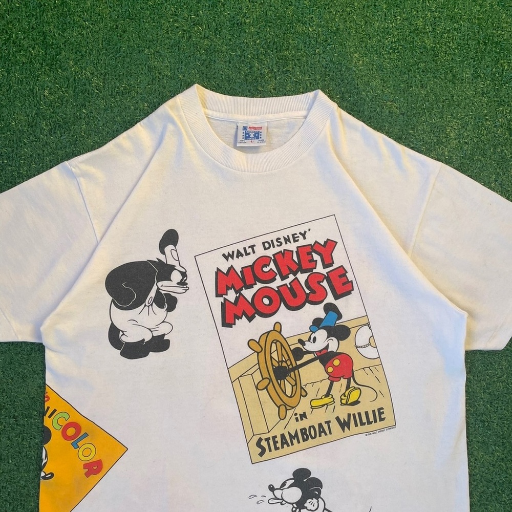 Vintage Mickey Mouse Steamboat Willie T Shirt Mens Large Americas Finest Disney